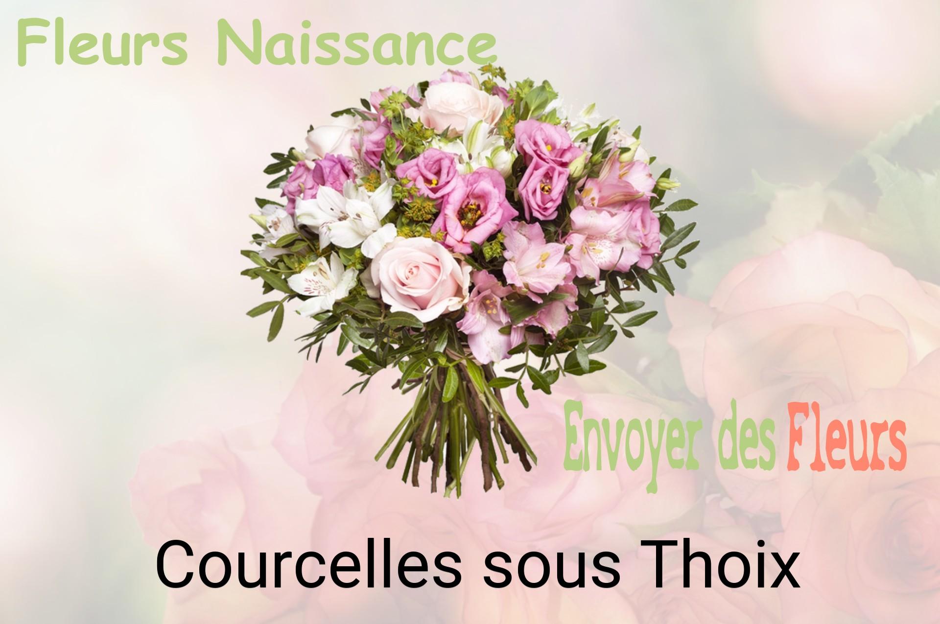Bouquet de fleurs de naissance livré à Courcelles-sous-Thoix